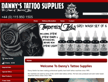 Tablet Screenshot of dannystattoosupplies.com